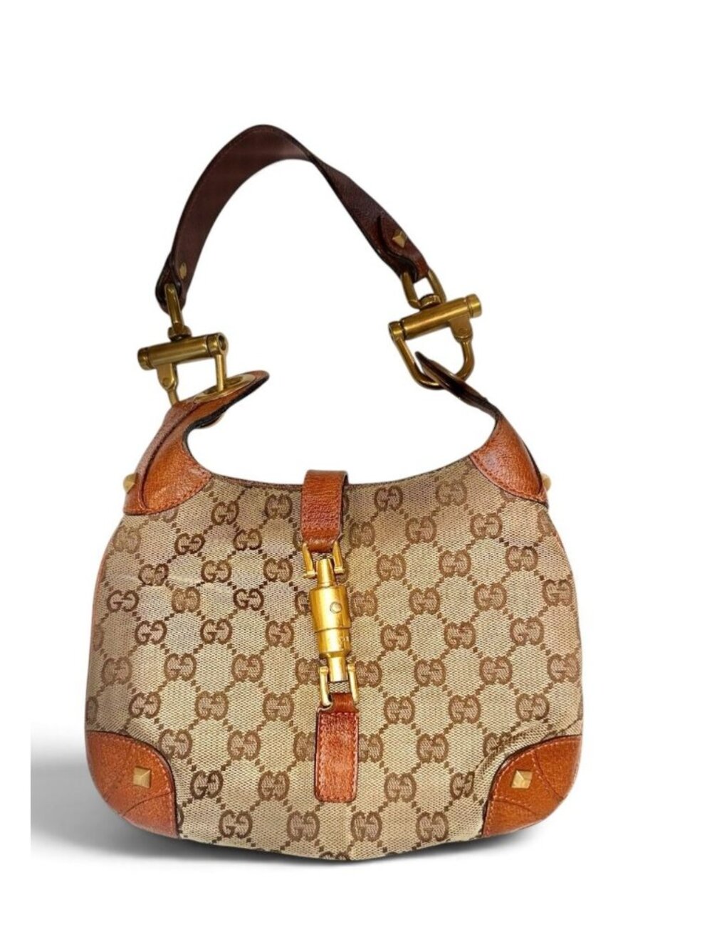 Gucci New Jackie Shoulder Bag GG Canvas